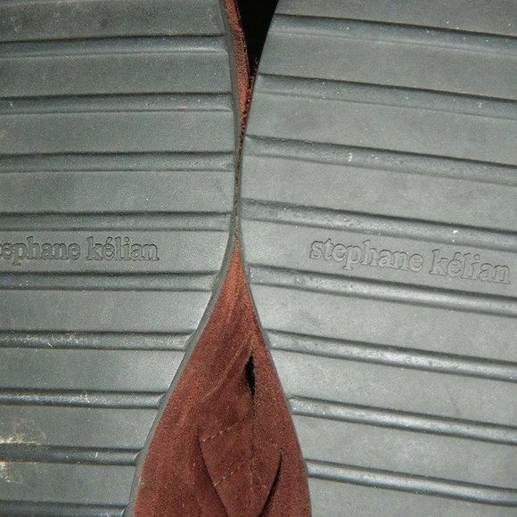 Stephane Kelain Paris Chocolate Brown Suede Wedge Ankle Boots Spain ,s8, EUC box - Picture 10 of 12